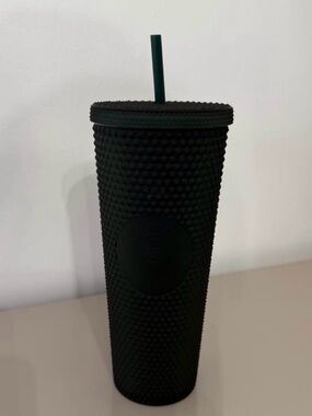 Starbucks Matte Black Studded Tumbler with Straw